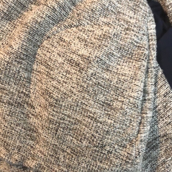 Club Monaco White Black Brown Open Cardigan S Pockets Draped - Picture 9 of 9